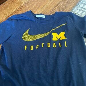 university of michigan t shirt -dri fit